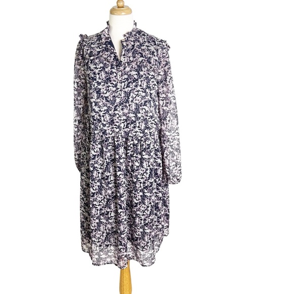 Saint Tropez PresleySZ Long Sleeve Midi Dress Mulberry Purple Size S - Picture 7 of 14